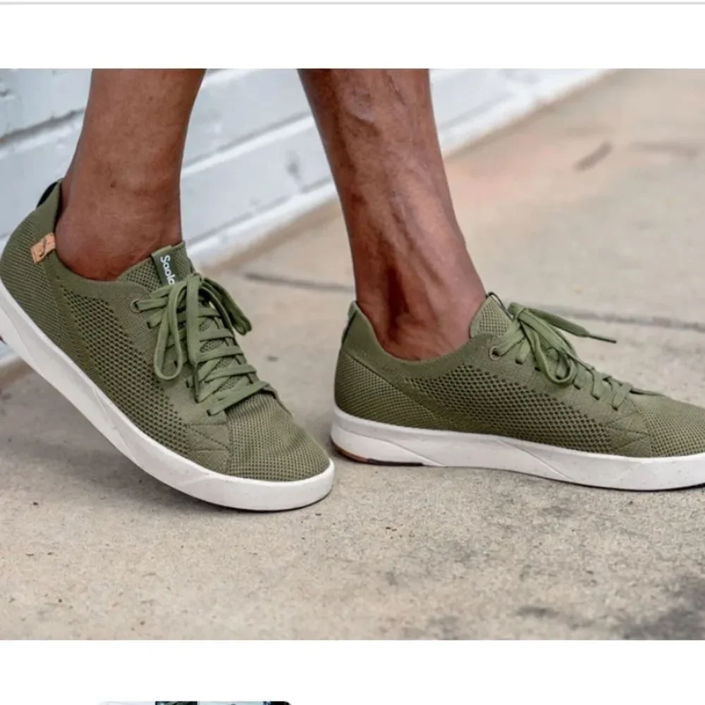 Saola Cannon Knit Shoes Olive Green sz 9